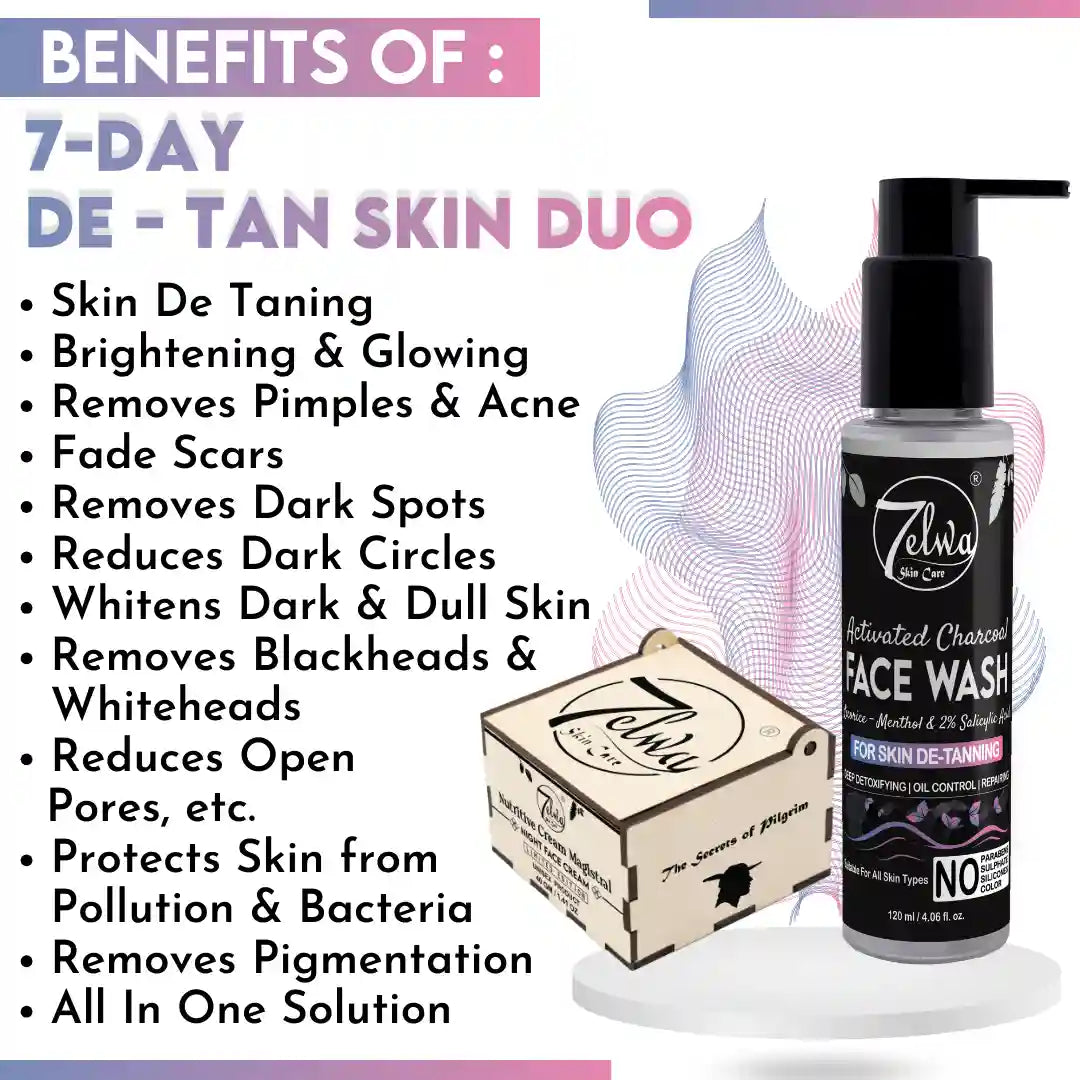 7-DAY DE-TAN SKIN DUO - Nutritive Cream Magistral + Activated Charcoal Facewash