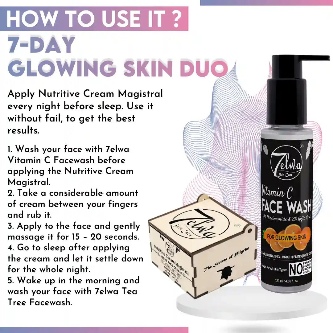 7-DAY GLOWING SKIN DUO - Nutritive Cream Magistral + Vitamin C Facewash