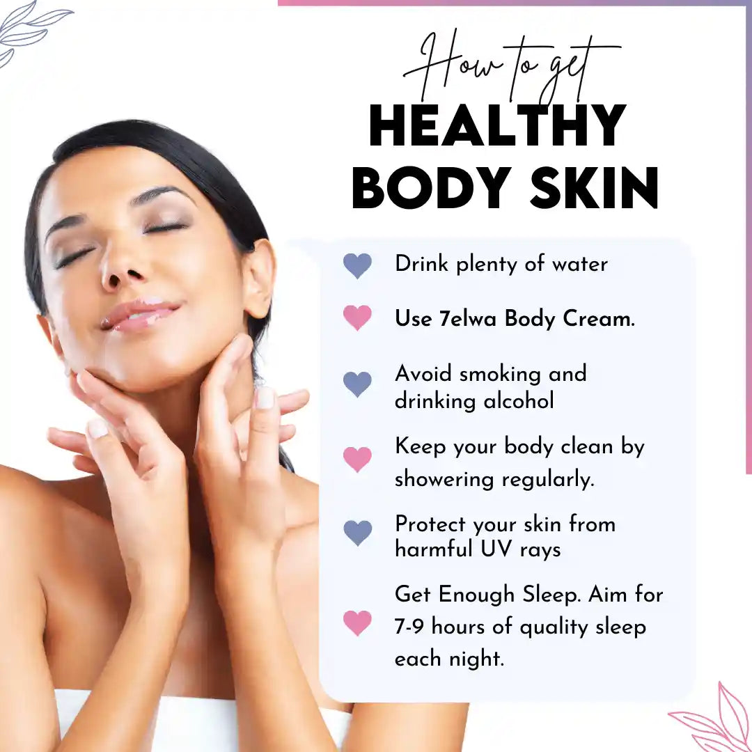 7elwa Body Cream | Multi Actions with Intense Care | For Body Skin Whitening | 125 GM