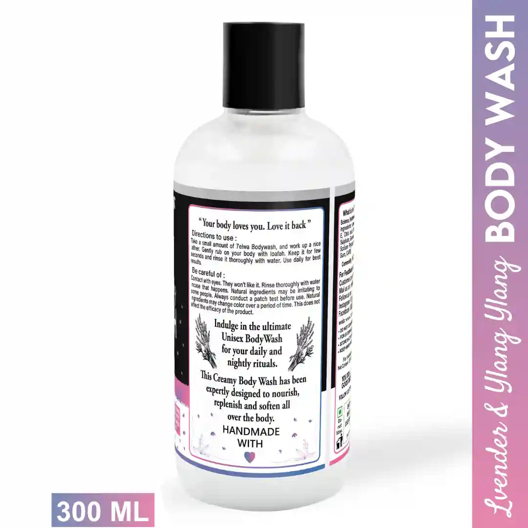 Lavender & Ylang Ylang Body Wash | with SHEA BUTTER & VITAMIN E | Refresh and Rejuvenate Body | 300 ML