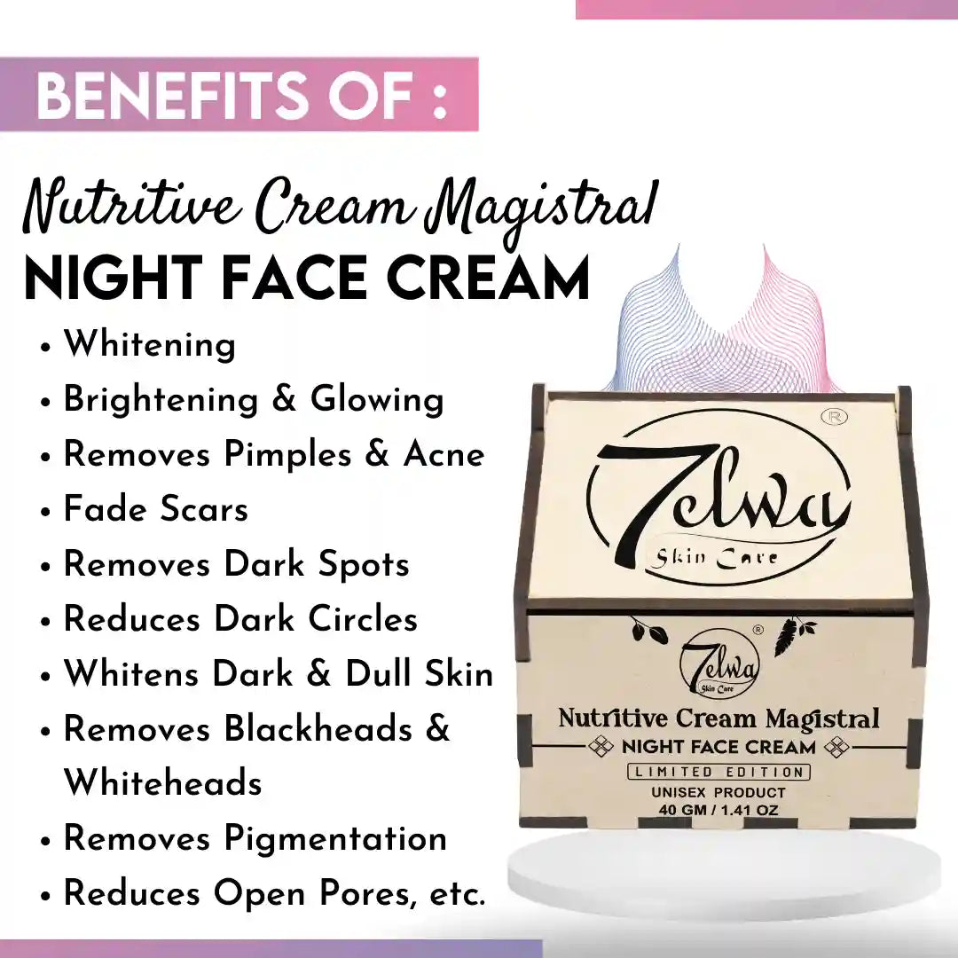 7elwa Nutritive Cream Magistral | Night Face Cream | Only Solution For All Your Skin Problems | 7 Days Visible Results