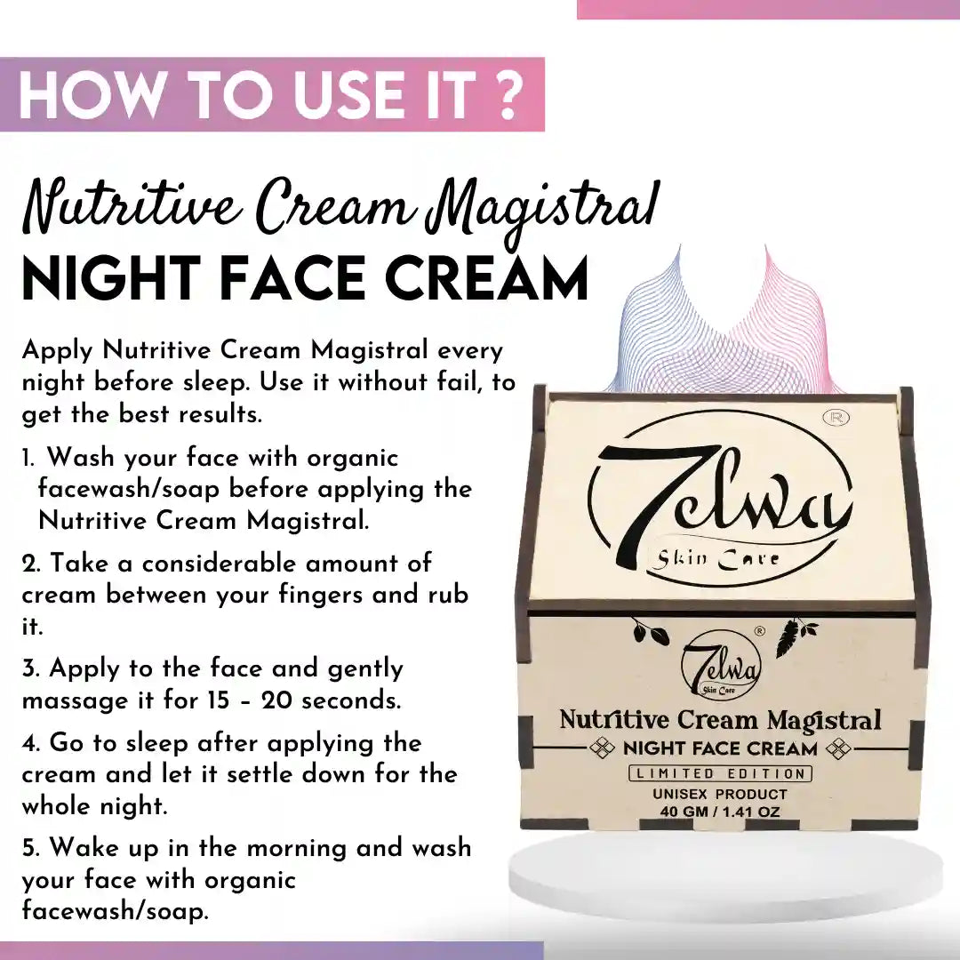 7elwa Nutritive Cream Magistral | Night Face Cream | Only Solution For All Your Skin Problems | 7 Days Visible Results