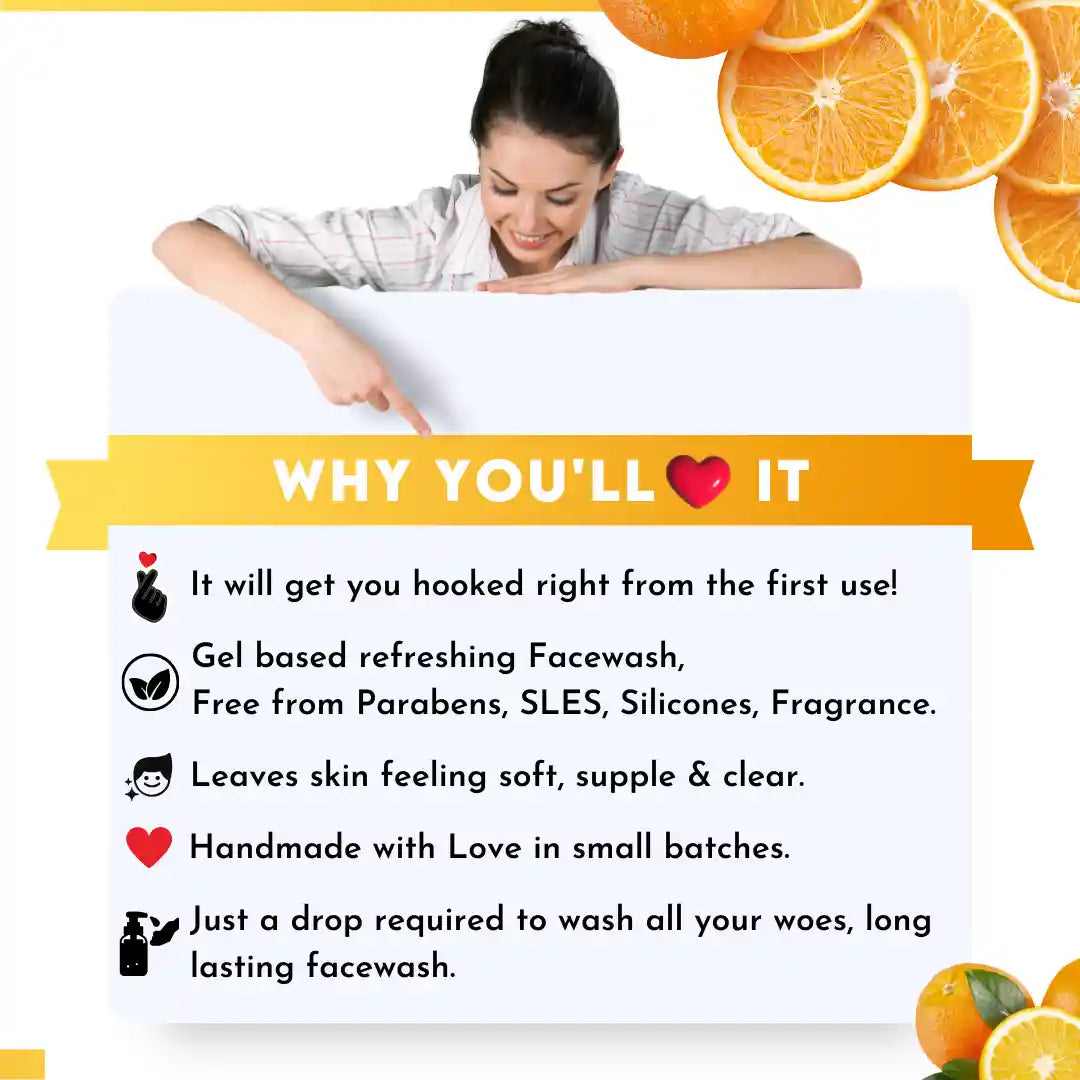 "Herbal Vitamin C Facewash by 7elwa – radiant and even-toned skin care"