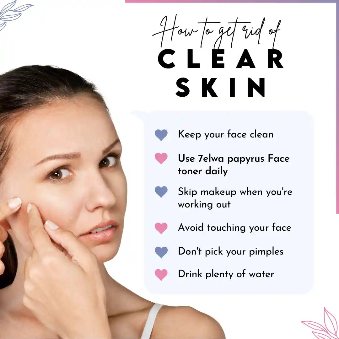 7elwa Papyrus Face Toner | with Rice Water & Vitamin B3 | Skin Clarifying | Egyptian Formula | 120 ml