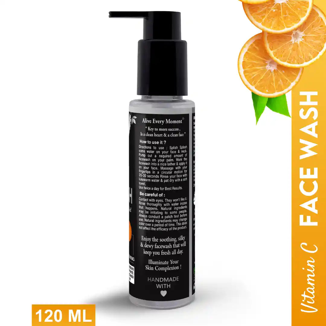 "7elwa Vitamin C Facewash – removes impurities and restores natural radiance"