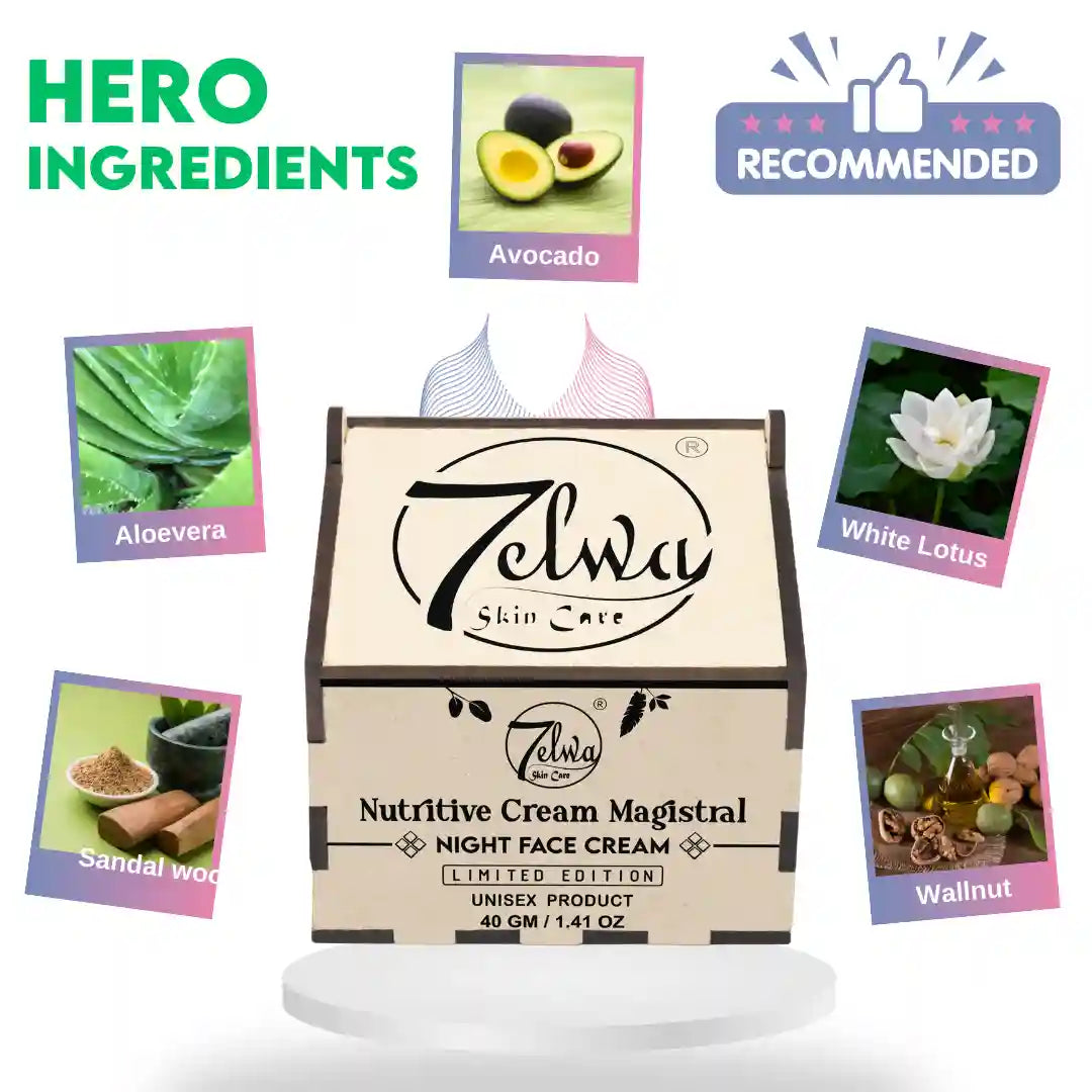 7elwa Nutritive Cream Magistral | Night Face Cream | Only Solution For All Your Skin Problems | 7 Days Visible Results